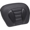 Deluxe Tour Chopped Tour Pak Blk w/ Gun Metal Thread MUSTANG SEATS 88405GM