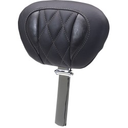 Πλάτη super tour DLX DIAM gun metal gray thread MUSTANG SEATS 89460GM Πλάτη super tour DLX DIAM gun metal gray thread MUSTANG SEATS 89460GM