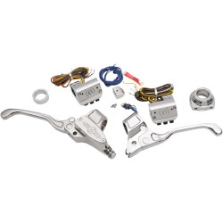 Σετ διαχείρισης τιμονιού με καλώδιο chrom PERFORMANCE MACHINE 0062-4019-CH