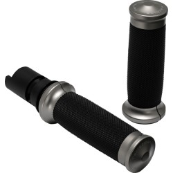 Περιγράμματα λαβών Renthal Wrapped - '24+ Harley-Davidson - Gunmetal Gray PERFORMANCE MACHINE 0063-2105M-GU