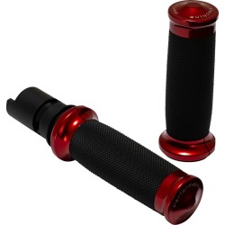 Περιγράμματα λαβών Renthal Wrapped - '24+ Harley-Davidson - κόκκινο PERFORMANCE MACHINE 0063-2105M-R
