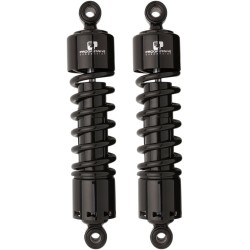 Προοδευτικά αμορτισέρ σειράς 412 heavy duty αμερικανικής ρύθμισης αερίου χωρίς κάλυμμα μαύρα 12