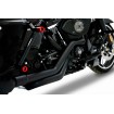 Αληθινές διπλές κεφαλές μαύρες για Harley-Davidson RINEHART RACING 100-0653 thumb