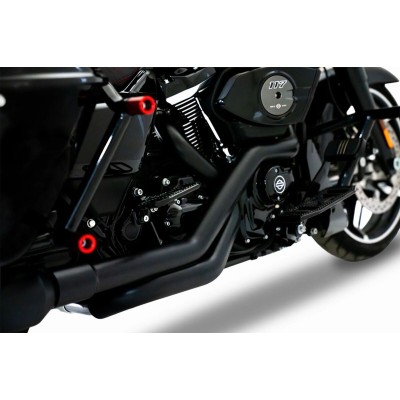 Αληθινές διπλές κεφαλές μαύρες για Harley-Davidson RINEHART RACING 100-0653