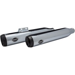 Slip on εξάτμιση GRAND NATIONAL chrome με μαύρα τελικά καπάκια S&S CYCLE 550-0738 Slip on εξάτμιση GRAND NATIONAL chrome με μαύρα τελικά καπάκια S&S CYCLE 550-0738