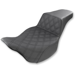Διπλή σέλα step up ls frontrear vinylsaddlegel plain black SADDLEMEN 808-07B-172