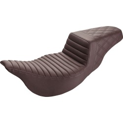 Σκαλοπάτι σέλα - tuck and roll/καπιτονέ ραφή - καφέ - FLH SADDLEMEN 808-07B-176BREX