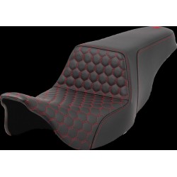 Σέλα step up HC με κόκκινη ραφή SADDLEMEN 808-07B-17704