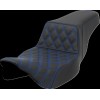 Σκαλοπάτι σέλα - μπροστινή με καπιτονέ ραφή - μπλε ραφή - αυξημένη εμβέλεια SADDLEMEN 808-07E-17201