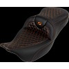 Κάθισμα RoadSofa - Honeycomb - πορτοκαλί ραφή - χωρίς πλάτη SADDLEMEN 808-07B-18903