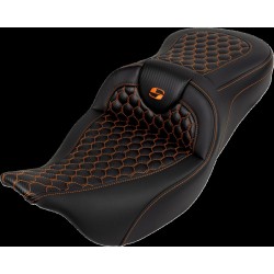 Κάθισμα RoadSofa - Honeycomb - πορτοκαλί ραφή - χωρίς πλάτη SADDLEMEN 808-07B-18903
