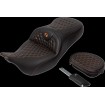 Κάθισμα RoadSofa - Honeycomb - πορτοκαλί ραφή - με πλάτη SADDLEMEN 808-07B-189B3 thumb