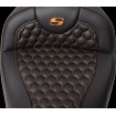 Κάθισμα RoadSofa - Honeycomb - πορτοκαλί ραφή - με πλάτη SADDLEMEN 808-07B-189B3 thumb