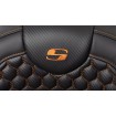 Κάθισμα RoadSofa - Honeycomb - πορτοκαλί ραφή - με πλάτη SADDLEMEN 808-07B-189B3 thumb