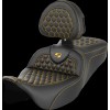 Κάθισμα RoadSofa - Honeycomb - χρυσή ραφή - με πλάτη SADDLEMEN 808-07B-189B7