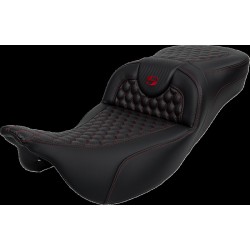Σέλα RoadSofa - Honeycomb - κόκκινη ραφή - χωρίς πλάτη SADDLEMEN 808-07B-19004 Σέλα RoadSofa - Honeycomb - κόκκινη ραφή - χωρίς πλάτη SADDLEMEN 808-07B-19004