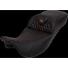 Σέλα RoadSofa - Honeycomb - πορτοκαλί ραφή - χωρίς πλάτη SADDLEMEN 808-07B-19003