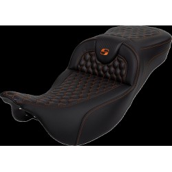 Σέλα RoadSofa - Honeycomb - πορτοκαλί ραφή - χωρίς πλάτη SADDLEMEN 808-07B-19003 Σέλα RoadSofa - Honeycomb - πορτοκαλί ραφή - χωρίς πλάτη SADDLEMEN 808-07B-19003
