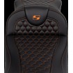 Σέλα RoadSofa - Honeycomb - πορτοκαλί ραφή - χωρίς πλάτη SADDLEMEN 808-07B-19003 Σέλα RoadSofa - Honeycomb - πορτοκαλί ραφή - χωρίς πλάτη SADDLEMEN 808-07B-19003 thumb
