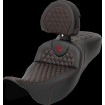 Σέλα RoadSofa - Honeycomb - κόκκινη ραφή - με πλάτη SADDLEMEN 808-07B-190B4 thumb