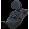 Κάθισμα RoadSofa - Honeycomb - μπλε ραφή - με πλάτη SADDLEMEN 808-07B-190B1