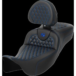 Κάθισμα RoadSofa - Honeycomb - μπλε ραφή - με πλάτη SADDLEMEN 808-07B-190B1 Κάθισμα RoadSofa - Honeycomb - μπλε ραφή - με πλάτη SADDLEMEN 808-07B-190B1