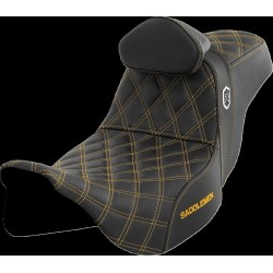 Προ σειρά SDC Performance κάθισμα - με πλάτη - χρυσή ραφή SADDLEMEN SC80807GOLRT