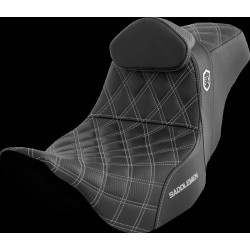 Σέλα Pro Series SDC Performance - με πλάτη - ασημί ραφή SADDLEMEN SC80807SILRT