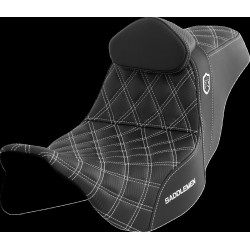 Σέλα Pro Series SDC Performance - με πλάτη - λευκή ραφή SADDLEMEN SC80807WHIRT