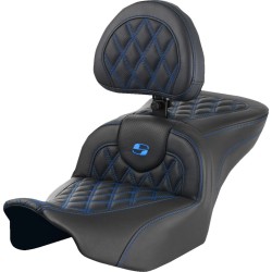 Κάθισμα RoadSofa - με πλάτη - Lattice Stitch - μπλε ραφή SADDLEMEN 823-07-182B1 Κάθισμα RoadSofa - με πλάτη - Lattice Stitch - μπλε ραφή SADDLEMEN 823-07-182B1