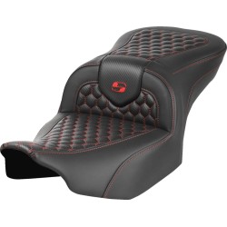 Σέλα RoadSofa - χωρίς πλάτη - honeycomb - κόκκινη ραφή SADDLEMEN 823-07-18904 Σέλα RoadSofa - χωρίς πλάτη - honeycomb - κόκκινη ραφή SADDLEMEN 823-07-18904