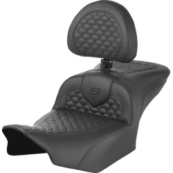 Κάθισμα roadsofa scallop stitch με πλάτη για τον οδηγό SADDLEMEN 823-07-208B0 Κάθισμα roadsofa scallop stitch με πλάτη για τον οδηγό SADDLEMEN 823-07-208B0
