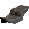 Κάθισμα Roadsofa - Dragon Scale Stitch - πορτοκαλί ραφή - χωρίς πλάτη SADDLEMEN 823-07-20803