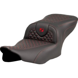 Σέλα Roadsofa - Dragon Scale Stitch - κόκκινη ραφή - χωρίς πλάτη SADDLEMEN 823-07-20804