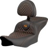 Κάθισμα roadsofa dragon orange stitch με στήριξη οδηγού SADDLEMEN 823-07-208B3