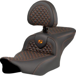 Κάθισμα roadsofa dragon orange stitch με στήριξη οδηγού SADDLEMEN 823-07-208B3 Κάθισμα roadsofa dragon orange stitch με στήριξη οδηγού SADDLEMEN 823-07-208B3