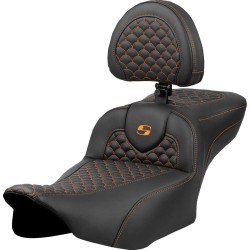 Κάθισμα ROADSOFA DRAGON ORANGE STITCH W/DRIVE BR EXT RCH SADDLEMEN 823-07-209B3