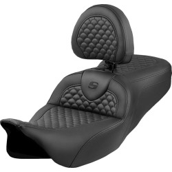 Κάθισμα Roadsofa - Dragon Scale Stitch - Μαύρη ραφή - με πλάτη SADDLEMEN 808-07B-208B0 Κάθισμα Roadsofa - Dragon Scale Stitch - Μαύρη ραφή - με πλάτη SADDLEMEN 808-07B-208B0