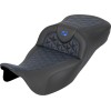 Σέλα RoadSofa Tri Gripper - εκτεταμένη πρόσβαση - μπλε ραφή - χωρίς πλάτη SADDLEMEN 808-07B-21101