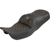 Σέλα RoadSofa Tri Gripper - στάνταρ εύρος - χρυσή ραφή - χωρίς πλάτη SADDLEMEN 808-07B-21007