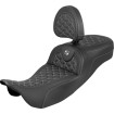 Κάθισμα RoadSofa Tri Gripper - τυπική εμβέλεια - ασημί ραφή - με πλάτη SADDLEMEN 808-07B-211B5 thumb