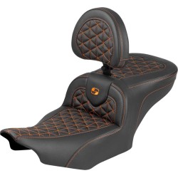 Κάθισμα Roadsofa - με πλάτη - πορτοκαλί ραφή SADDLEMEN 823-07-210B3 Κάθισμα Roadsofa - με πλάτη - πορτοκαλί ραφή SADDLEMEN 823-07-210B3
