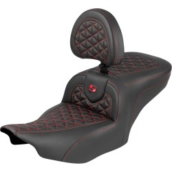 Σέλα Roadsofa - με πλάτη - κόκκινη ραφή SADDLEMEN 823-07-210B4 Σέλα Roadsofa - με πλάτη - κόκκινη ραφή SADDLEMEN 823-07-210B4