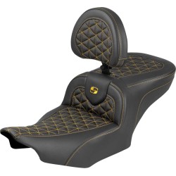 Σέλα Roadsofa - με πλάτη - χρυσή ραφή SADDLEMEN 823-07-210B7 Σέλα Roadsofa - με πλάτη - χρυσή ραφή SADDLEMEN 823-07-210B7