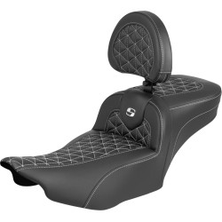 Σέλα Roadsofa extended reach - με πλάτη - λευκή ραφή SADDLEMEN 823-07-211B6 Σέλα Roadsofa extended reach - με πλάτη - λευκή ραφή SADDLEMEN 823-07-211B6