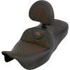 Σέλα Roadsofa - Dragon Scale Stitch - πορτοκαλί ραφή - με πλάτη SADDLEMEN 808-07B-208B3