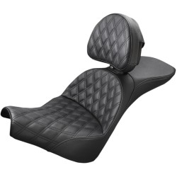 Κάθισμα EXPLORER LS TWO-UP LATTICE με μαξιλάρι πλάτης μαύρο SADDLEMEN 818-30-030LS Κάθισμα EXPLORER LS TWO-UP LATTICE με μαξιλάρι πλάτης μαύρο SADDLEMEN 818-30-030LS
