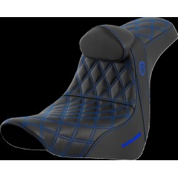 Κάθισμα SDC perf gripper με μπλε ραφή SADDLEMEN SC81829BLURT