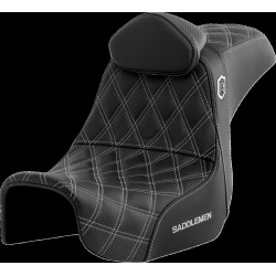 Κάθισμα Pro Series SDC Performance - με πλάτη - ασημί ραφή SADDLEMEN SC80604SILRT