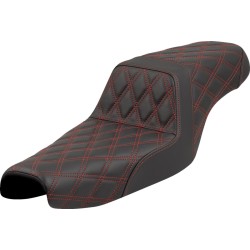 Σκαλοπάτι σέλα - lattice stitch - κόκκινη ραφή - XL SADDLEMEN 807-11-17504